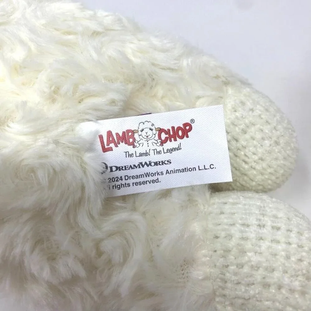 Multipet Lamb Chop with Red Buffalo Check Dog Interactive 10.5